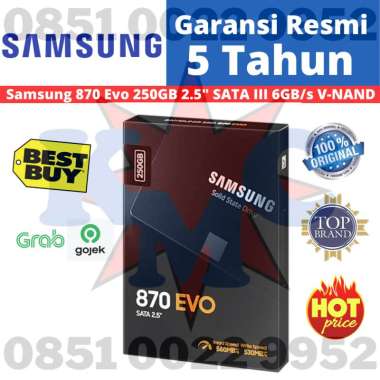 Samsung SSD 870 EVO 250GB 2.5" SATA III SSD SATA3 Resmi
