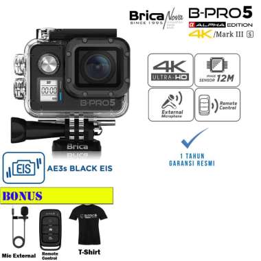 Brica Bpro 5 Alpha Edition Mark III s - AE3S - Black - Free Kaos - Garansi Resmi 1 Tahun