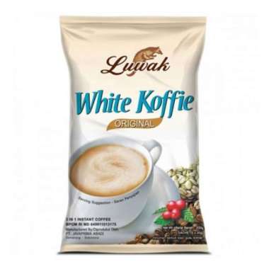 Promo Harga Luwak White Koffie Original per 10 sachet 20 gr - Blibli