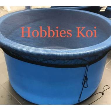 Tutup jaring bak bulat 80cm , bak karantina ikan