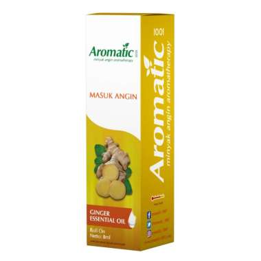 AROMATIC 1001 Minyak Angin Roll On- Masuk Angin(Ginger) 1 Pcs 8ml