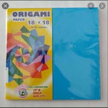 Kertas Origami Asturo 18 x 18 cm / Kertas Origami 10 Warna / Kertas Origami 18 x 18 50 Sheet