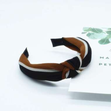 SK-C71 96 Headband Bando Korea Style Bandana Polos Bendo Kain Motif Impor / Bando Jepit Rambut HITAM