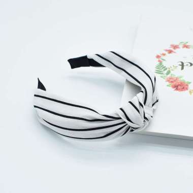 SK-C71 96 Headband Bando Korea Style Bandana Polos Bendo Kain Motif Impor / Bando Jepit Rambut PUTIH