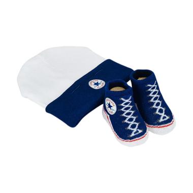 Converse 694817 Booties & Hat Set Perlengkapan Bayi - Navy