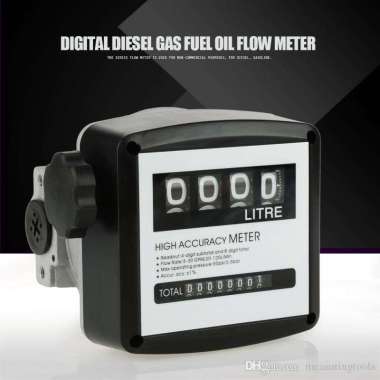 Flow Meter Bensin Diesel Gasoline Fuel FM-120 Flowmeter Minyak FM120 Petrol FM 120 4 refueling count