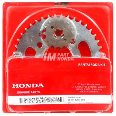 AHM 06401-KYE-900 Gir Rantai Gear Set Megapro Monoshock Karbu