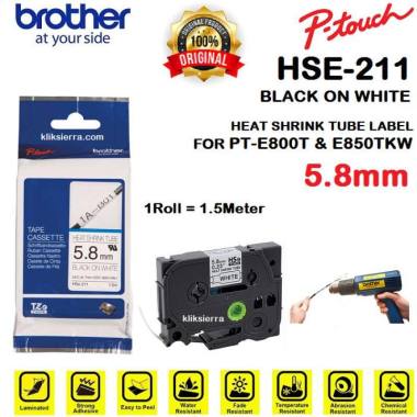 Jual BROTHER HSe-241 Heat Shrink Tube 17.7mm x 1.5m Black on ...