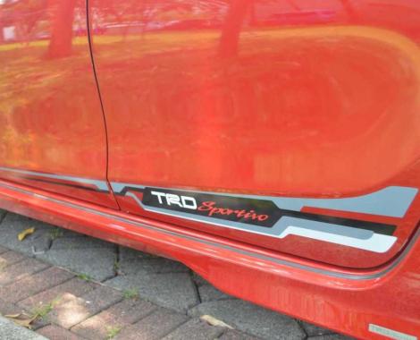Stiker TRD Sportivo Model Yaris