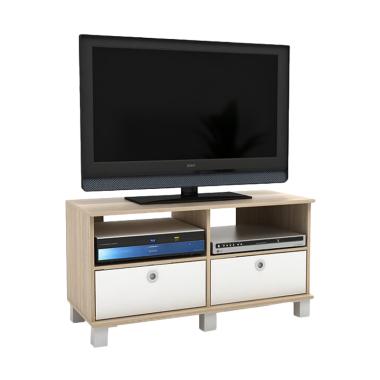 Funika 11156-1 OAK/WH Rak TV dengan ... Lipat - Sonoma Oak Putih