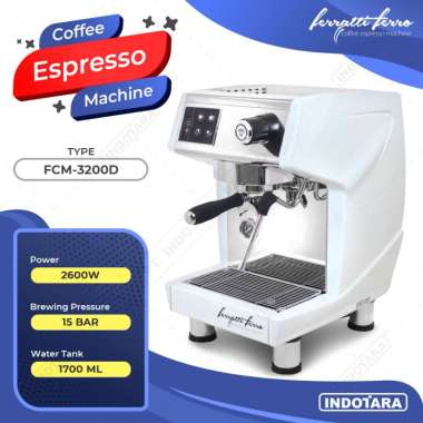 Mesin Kopi Ferratti Ferro Espresso Machine / Coffee Maker [FCM3200D] Putih