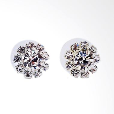 ME TIME AAG0032 Korea Zircon Anting Tusuk - Silver