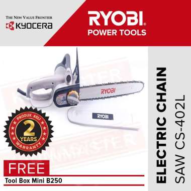 Ryobi Chain Saw CS-402L - Gergaji Mesin - FREE Tool Box B250 -RYOB007