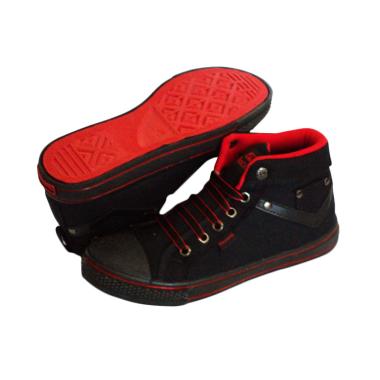 Recordshoes Raptor Hi V Sepatu Anak - Black Red