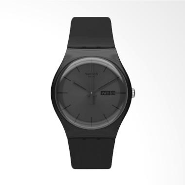 Swatch Black Rebel Jam Tangan Pria - Hitam SUOB702
