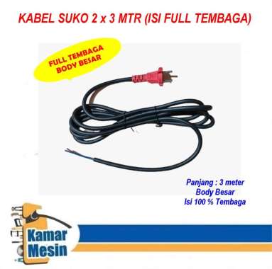 Kabel Power Tool isi 2x3 meter full tembaga body besar