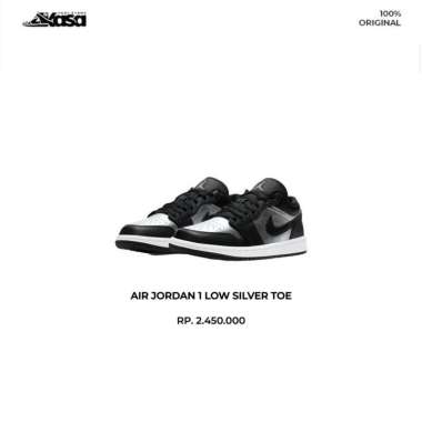 Air Jordan 1 Low Silver Toe - Grailify