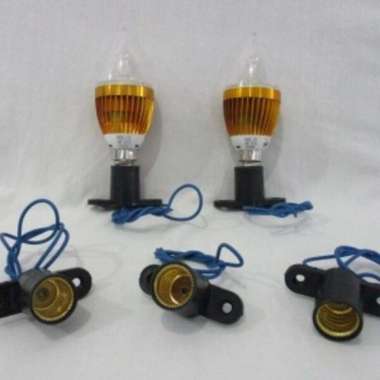 VISALUX Fiting Fitting E12 Lampu Hias Plafon/Fiting Lampu Cabe+Cable