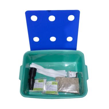 JIRIFARM Paket Starterkit Hidroponik Sistem Wick 9 Lubang Tanam