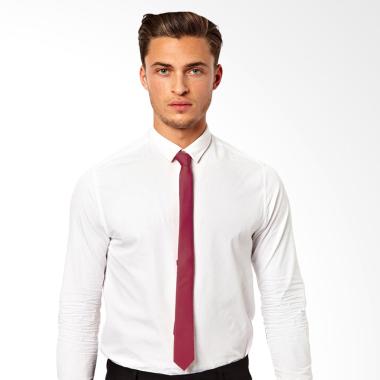 Elfs Shop Slim Formal Dasi Pria - Maroon