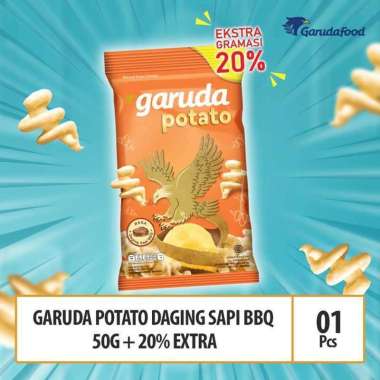 Promo Harga Garuda Potato Daging Sapi BBQ 54 gr - Blibli