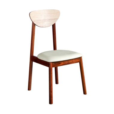 Oscar Furniture Capri 2 Buah Kursi Makan - Cocoa Maple