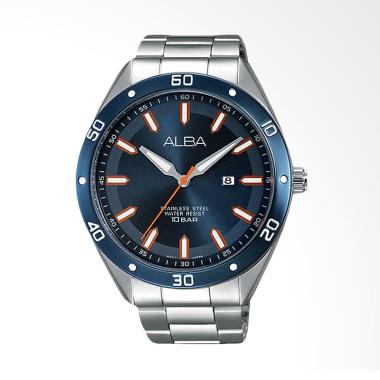 Alba Stainless Steel Jam Tangan Pria - Silver 1X19G8GA