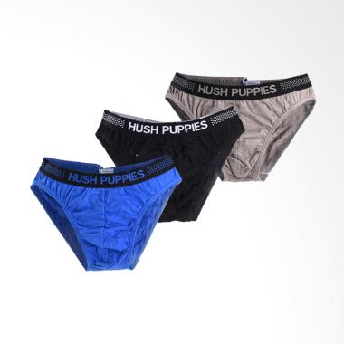 Hush Puppies Hipster Brief Celana D ... lour HMB731892AS1 [3 Pcs]