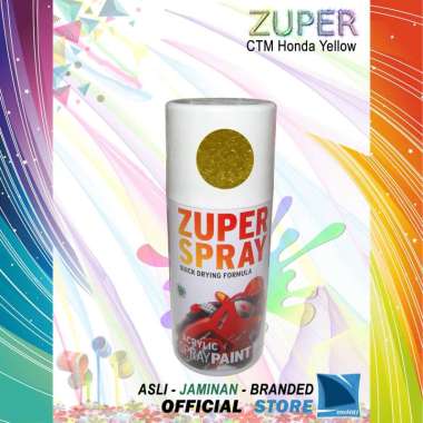 Cat Semprot Warna Kuning Metalik Honda 300 cc - CTM Honda Yellow Spray Paint ZUPER