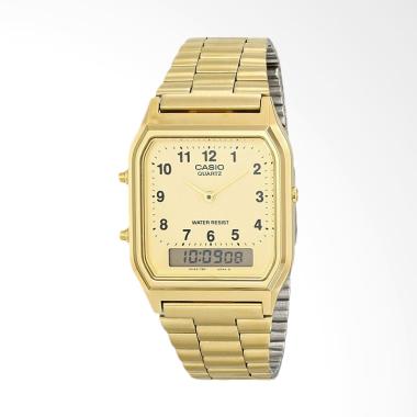 CASIO Jam Tangan Pria - Gold AQ-230GA-9BMQ