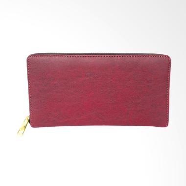 Baglis Raina Zipper Dompet Wanita - Merah tua