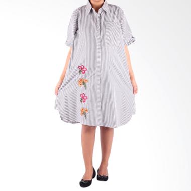 HMILL D1314 Dress Hamil & Menyusui Jumbo - Abu