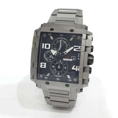 Expedition Square Titanium Chronograph 6757MCBTT Jam Tangan Pria Black