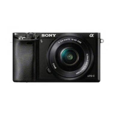 Mirrorless Digital Camera SONY Alpha A6000 KIT Lens 16-50MM Hitam
