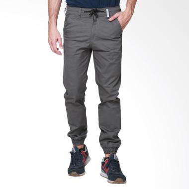 Oliveinch Basic Long Jogger Celana Pria - Grey