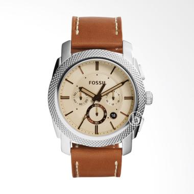 Fossil Machine Chronograph Jam Tangan Pria - Brown FS5131 Brown
