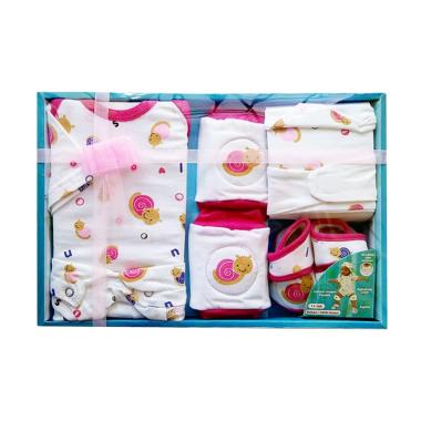 Kiddy 11168 Motif Snail Pakaian Bayi Gift Set - Pink