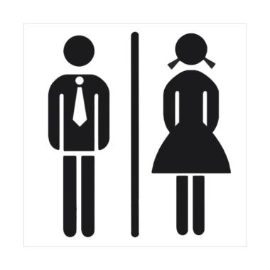 Agar Epinidithouse Jual Produk Terbaru Terlengkap Blibli Epinidithouse Toilet Transparan Man Woman Stiker R Mandi