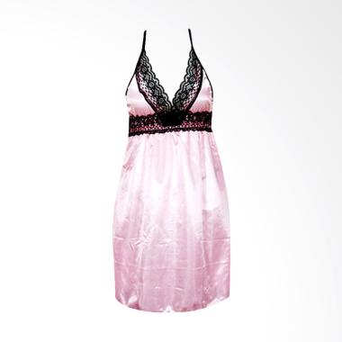 Deoclaus US1 Fashion Baju Tidur Sexy Set Lingerie - Pink