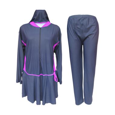 Rainy Collections Jumbo Baju Renang Muslim Wanita - Pink [8L]