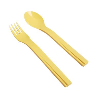 Tupperware Cutlery Set Perlengkapan Makan - Yellow