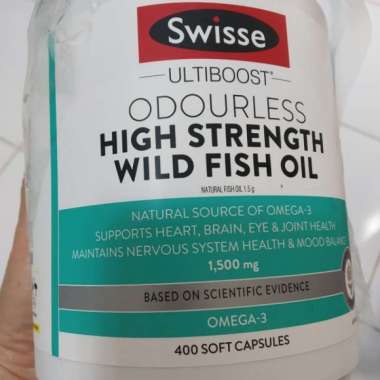 Swisse Ultiboost Odourless High Strength Wild Fish Oil [1500mg 400 Caps]