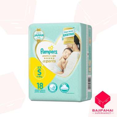 Promo Harga Pampers Premium Care Active Baby Pants S18 18 pcs - Blibli