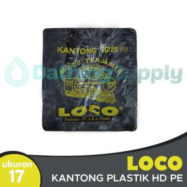 Loco HDPE 17 Kantong Plastik [17 x 33 cm/ 103 Lembar] #01 BLACK