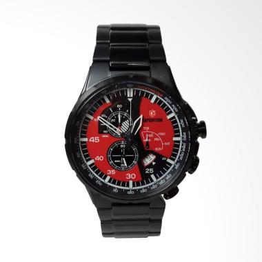 Expedition Chronograph Jam Tangan Pria - Black Red [E6747MC] Black red