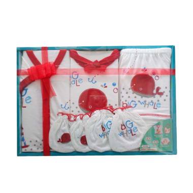 Kiddy Baby 11159 Big Whale Gift Set Pakaian Bayi - Merah