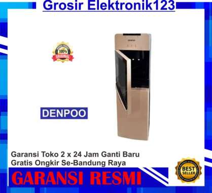 DISPENSER GALON BAWAH DENPOO DDB 59 AQUAZONE FILTER LOW WATT DDB59 GOLD