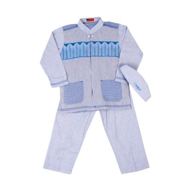 Woffi W-249 MS-00-860 Panjang Setelan Baju Muslim Anak Laki-Laki - Blue