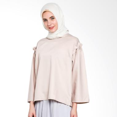 Imperial Rissa Top Blouse Muslim Wanita - Khaki