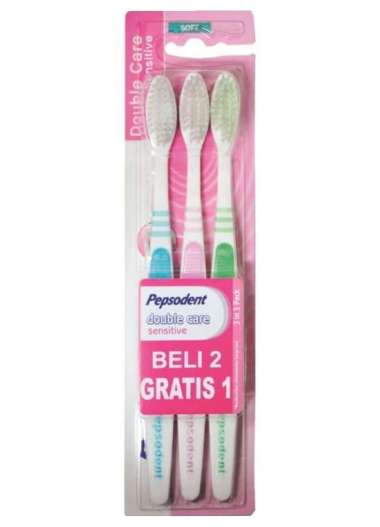 Pepsodent Double Care Sensitive Soft 3